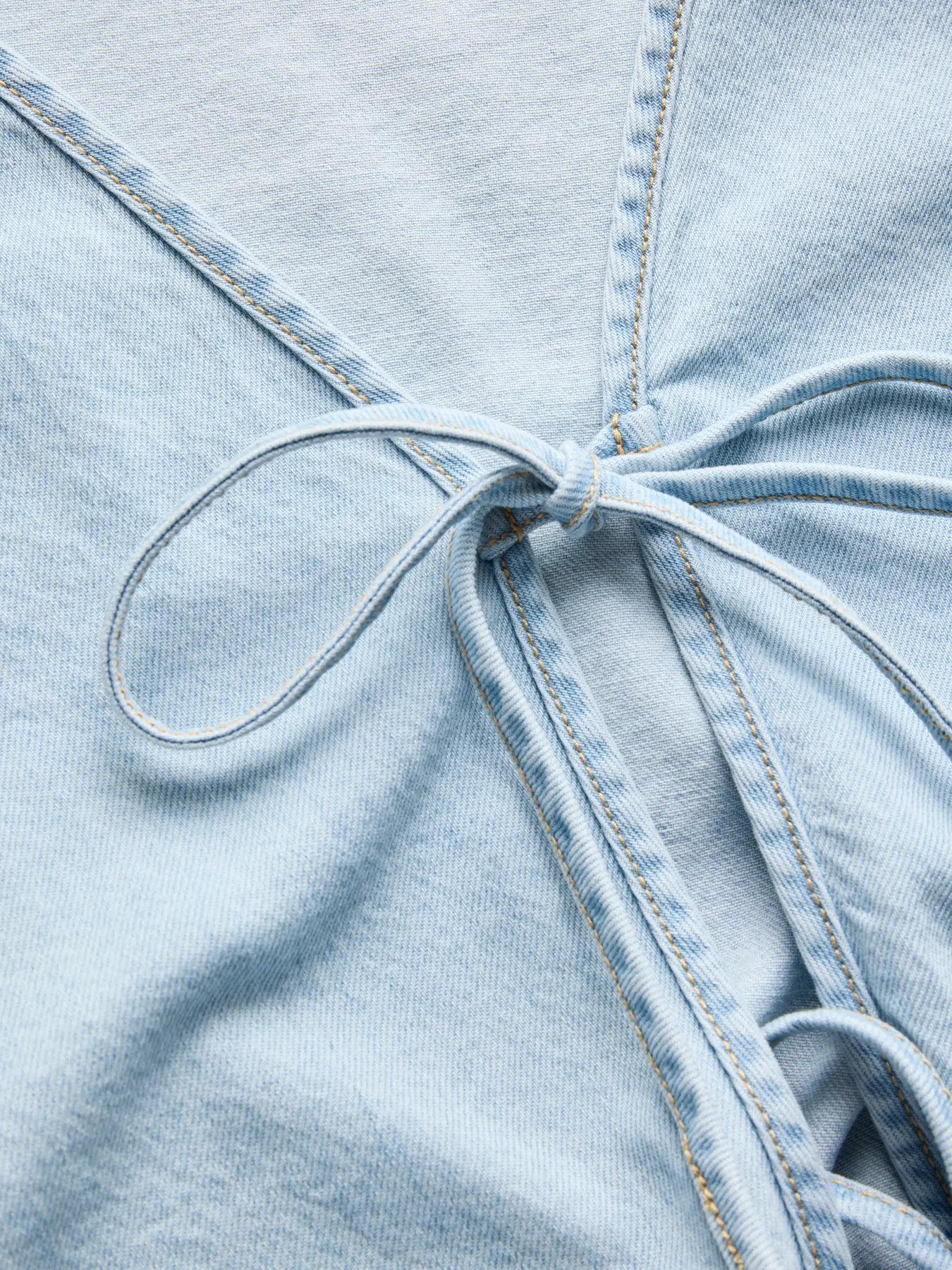 JJXX KENNEDY TIE DENIM SHIRT - LIGHT BLUE