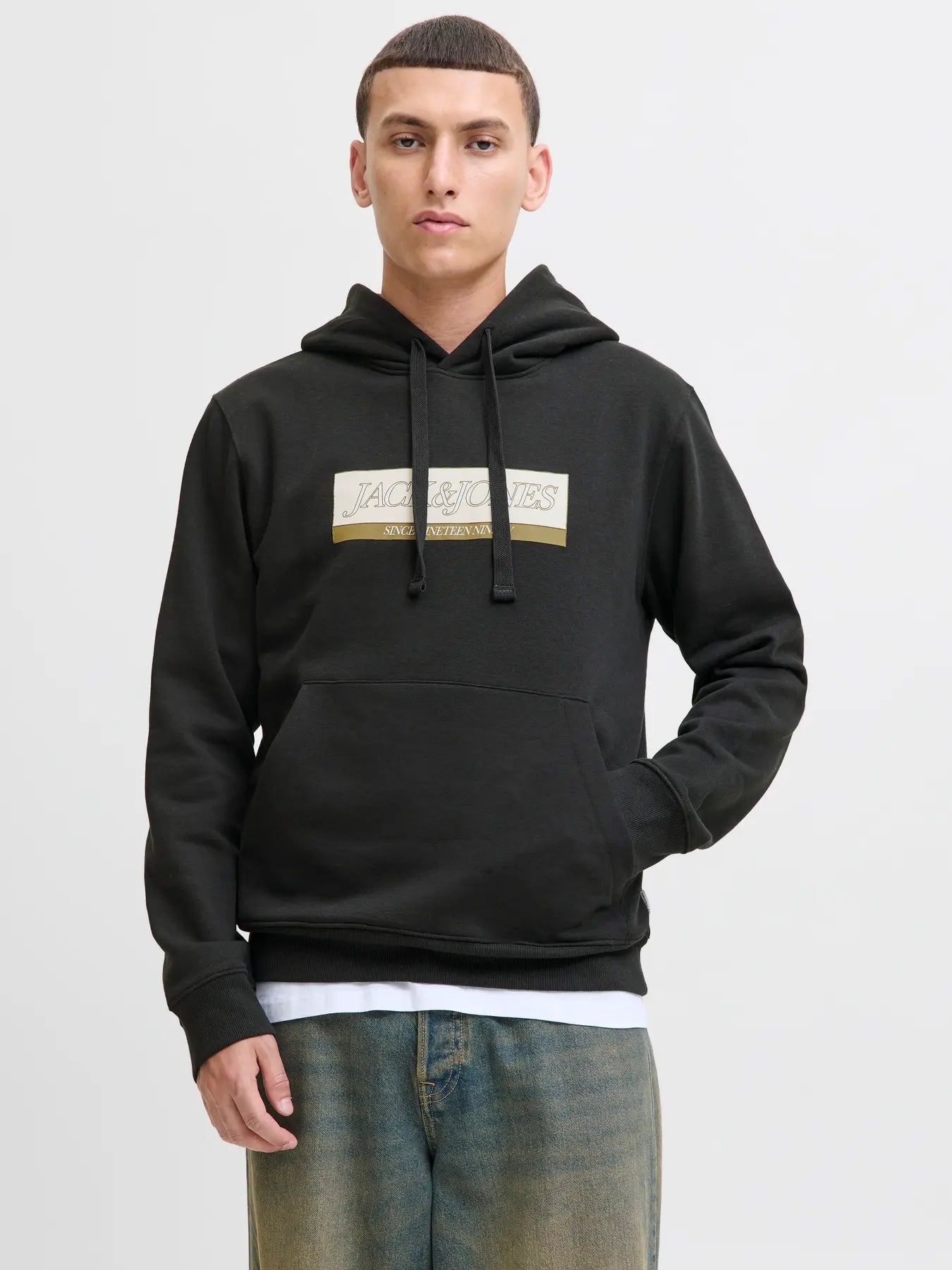 JJ ORINWOOD BLOCK BRANDING HOODIE - BLACK