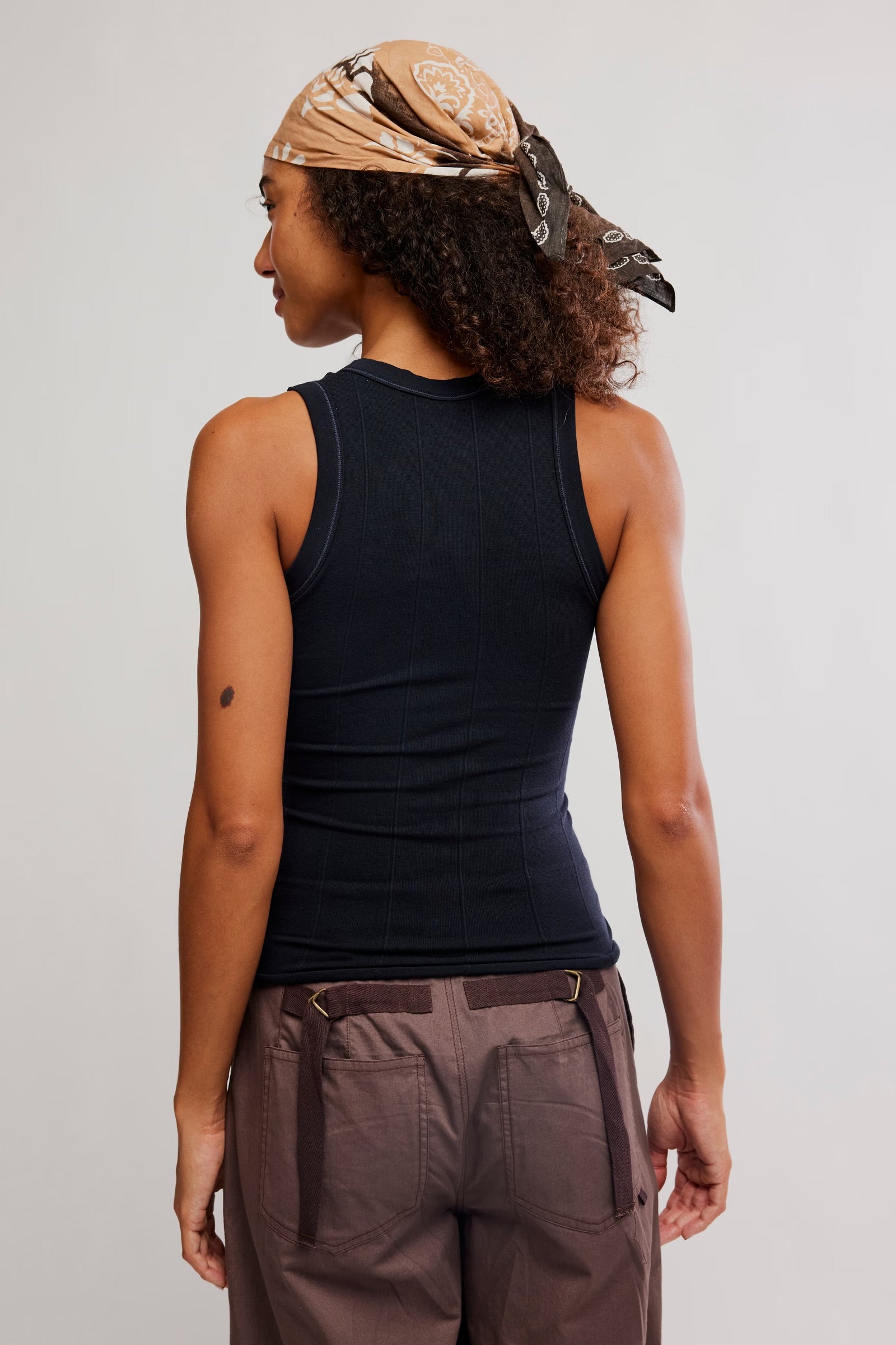 FREE PEOPLE SO SOFT SEAMLESS MODAL TANK - BLACK