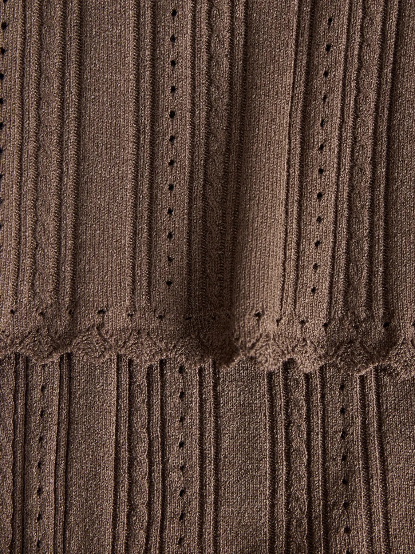 JJXX GIANNA KNIT TANK - CHOCOLATE BROWN