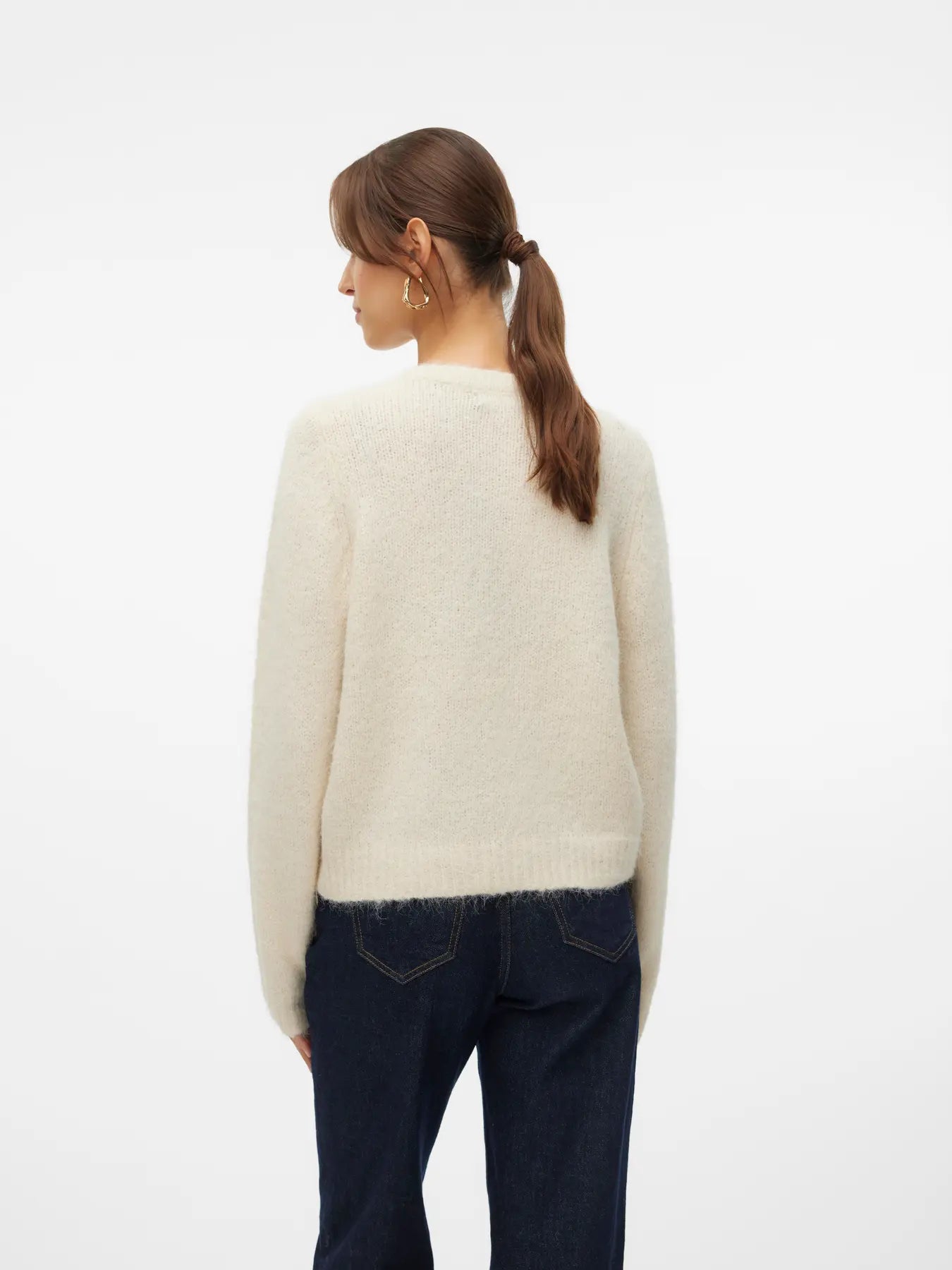 VM NOVAH O NECK CARDIGAN - BIRCH