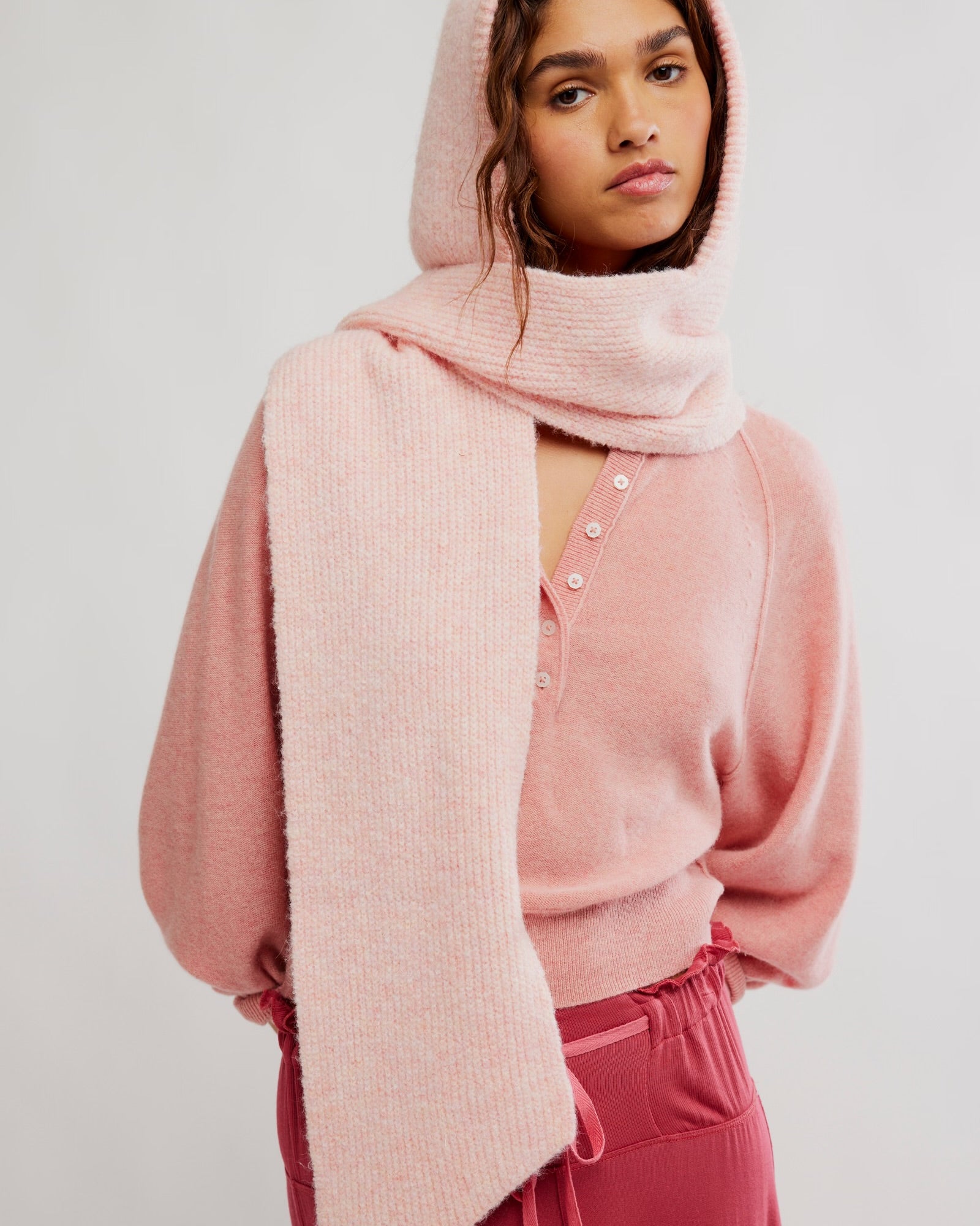 FREE PEOPLE EXTRA LARGE BALABONNET - PINK