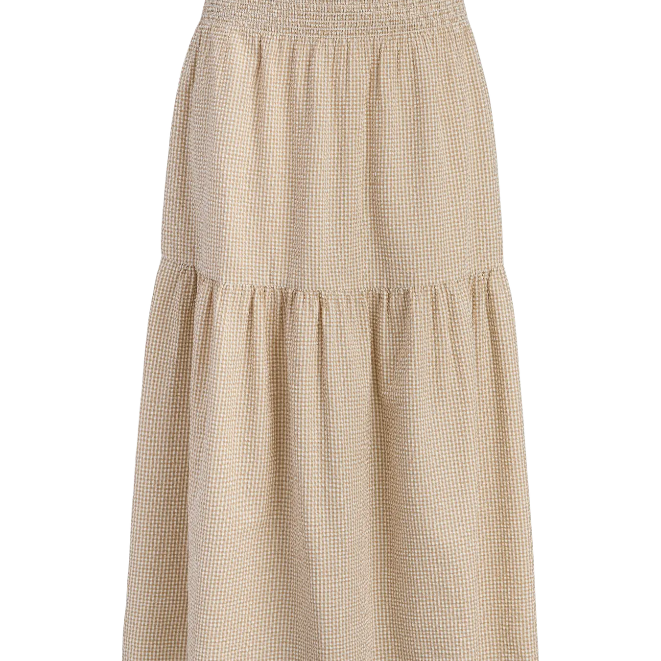 JJXX ZOE SEERSUCKER MAXI SKIRT - CORNSTALK