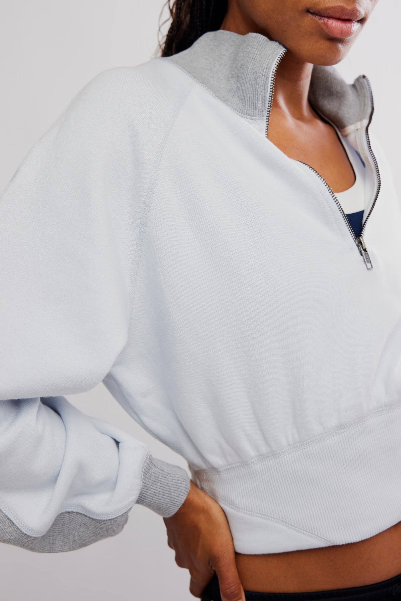 FREE PEOPLE OUT OF THE PARK PULLOVER - ARCTIC SNOW COMBO