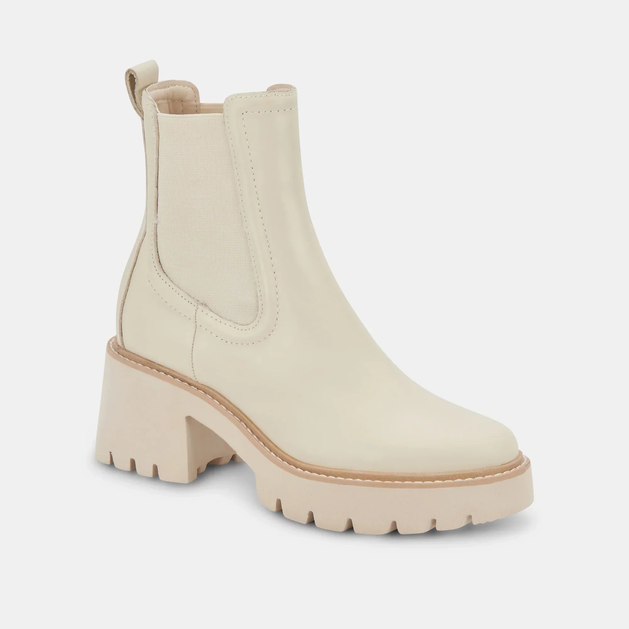 DOLCE VITA HAWK WATERPROOF LEATHER BOOT - IVORY