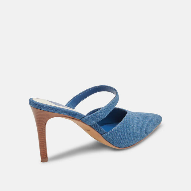 DOLCE VITA KANIKA HEELS - BLUE DENIM