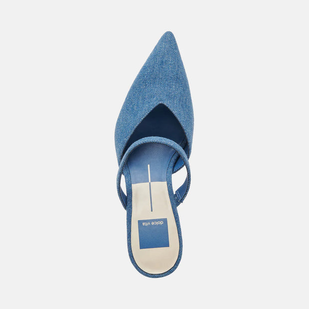 DOLCE VITA KANIKA HEELS - BLUE DENIM