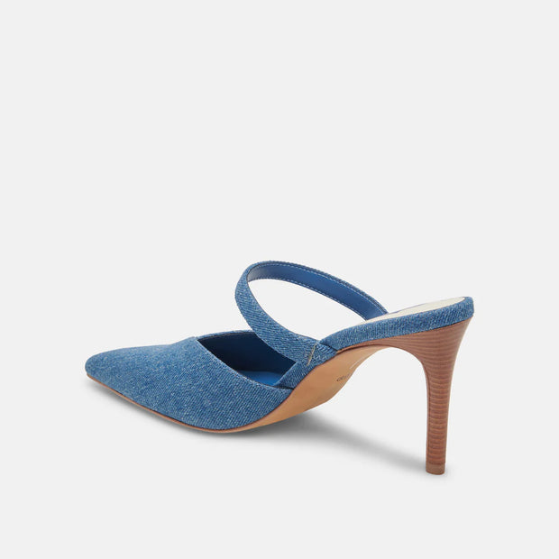 DOLCE VITA KANIKA HEELS - BLUE DENIM