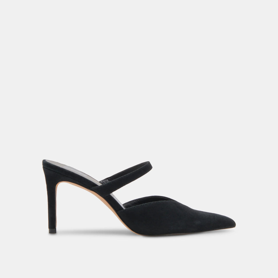 DOLCE VITA KANIKA HEELS ONYX SUEDE On Trend