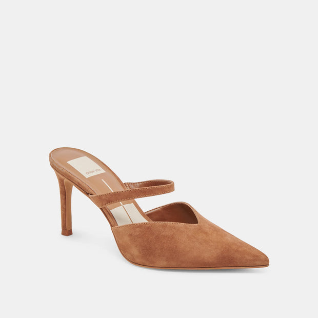 DOLCE VITA KANIKA HEELS - PECAN SUEDE