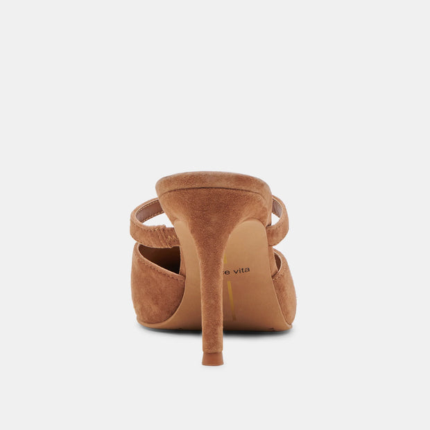 DOLCE VITA KANIKA HEELS - PECAN SUEDE