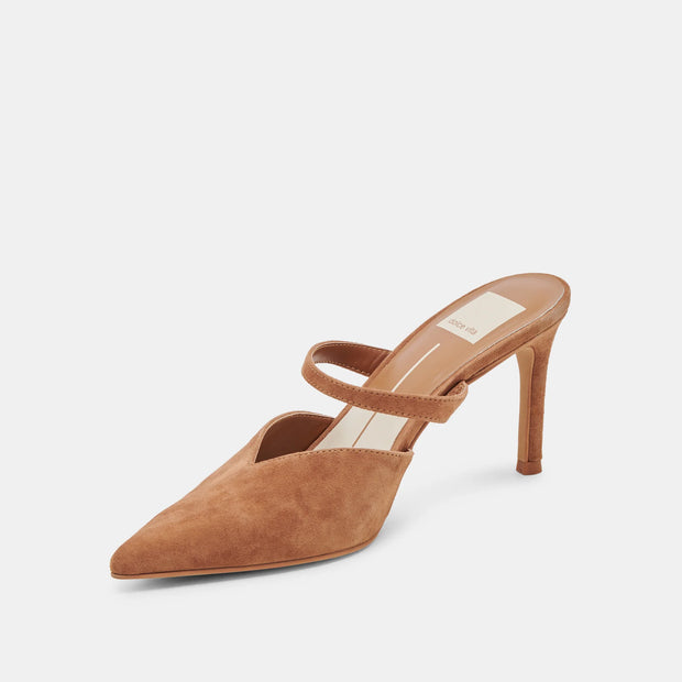 DOLCE VITA KANIKA HEELS - PECAN SUEDE