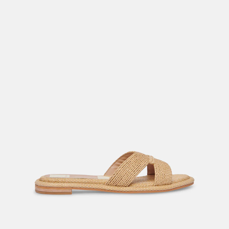 DOLCE VITA ATOMIC SLIDE - NATURAL RAFFIA