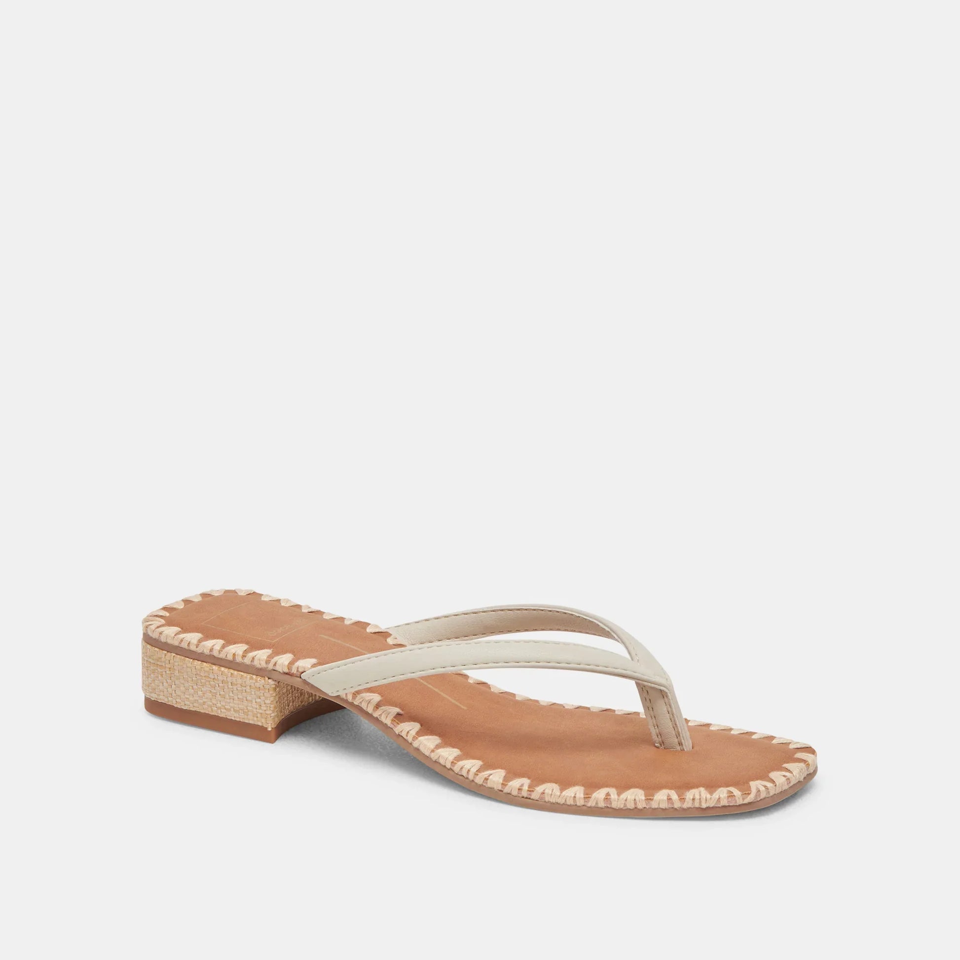 DOLCE VITA BARTY HEELS - WHITE LEATHER