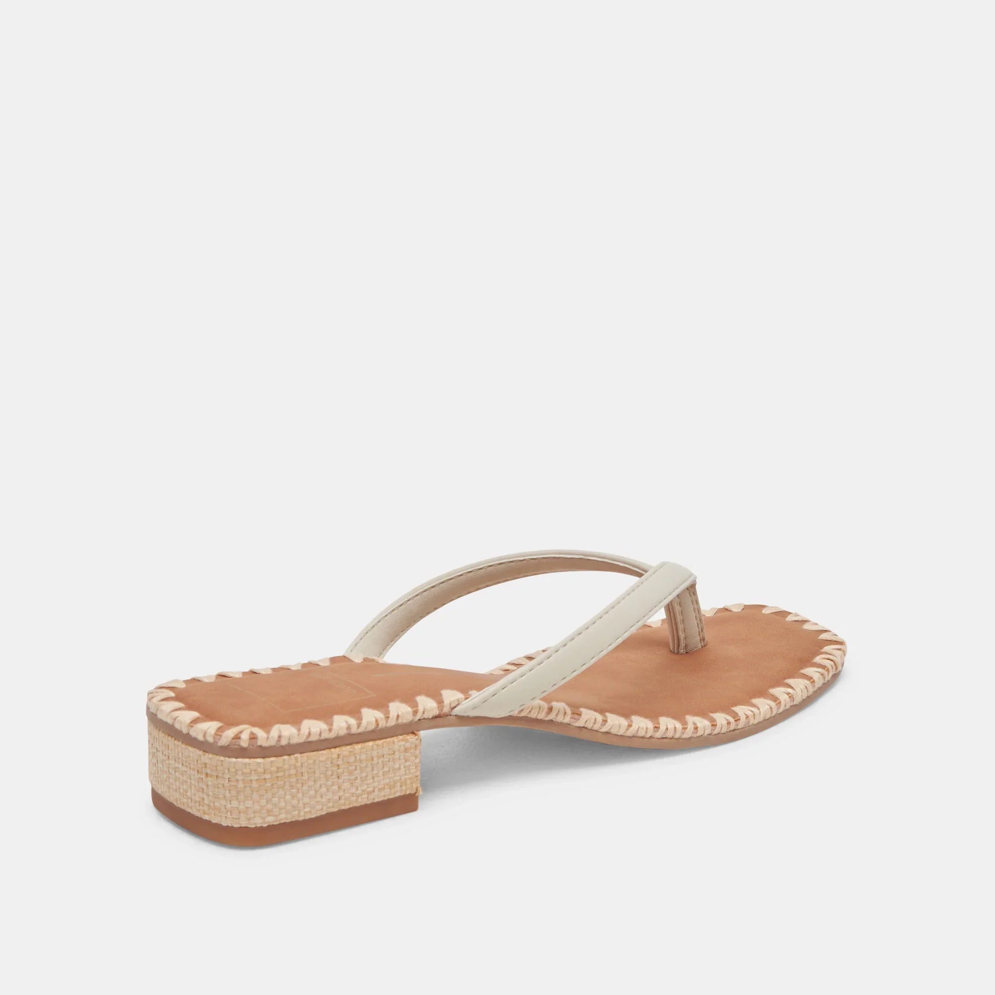 DOLCE VITA BARTY HEELS - WHITE LEATHER