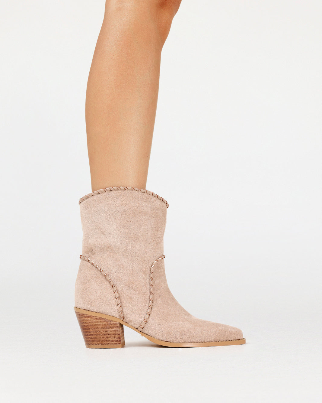 BILLINI DONOVAN WESTERN BOOTIE - BISQUE SUEDE