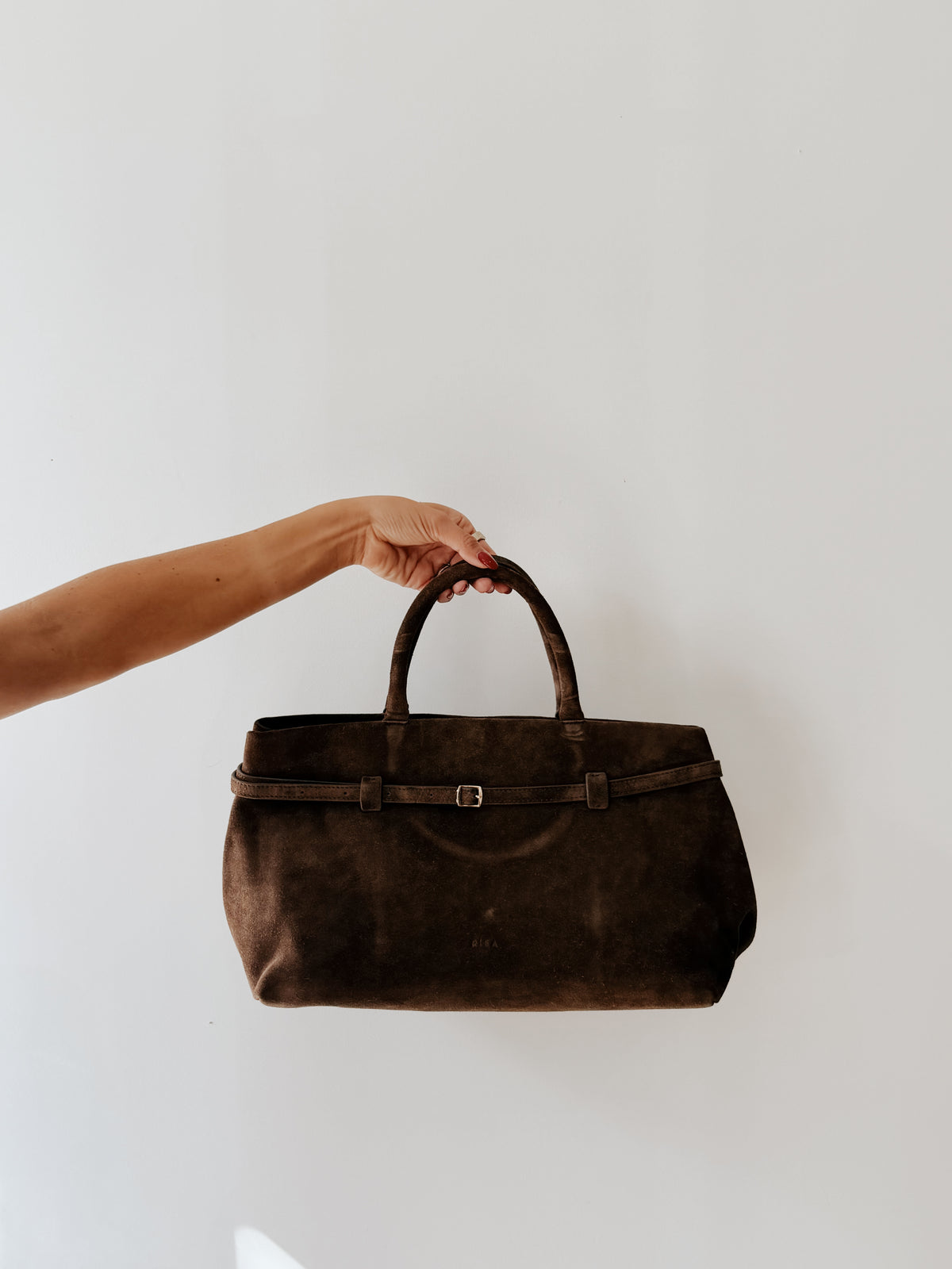 RISA MONROE CLASSIC SATCHEL - CHOCOLATE