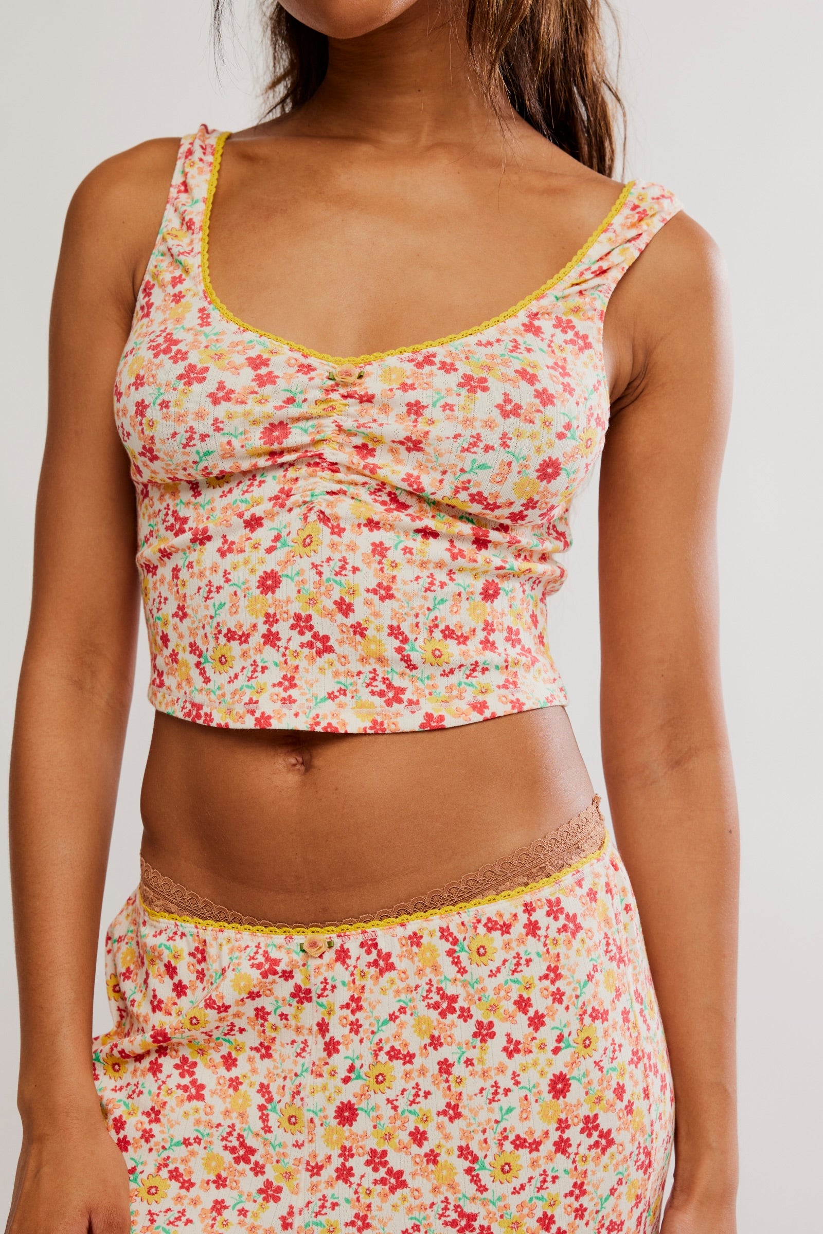 FREE PEOPLE FRESH IN LOVE LOUNGE SET - BUTTER COMBO