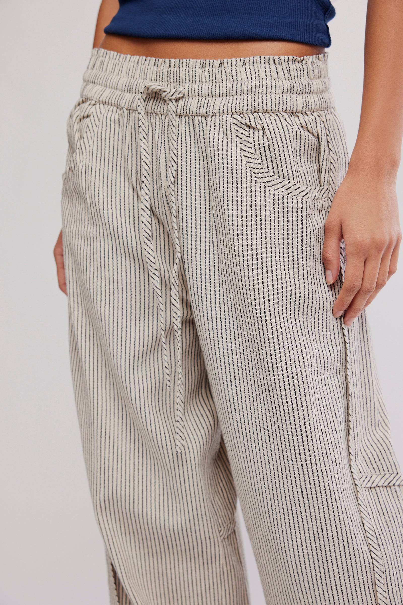FREE PEOPLE SOMETHING GOOD PANT - IVORY COMBO