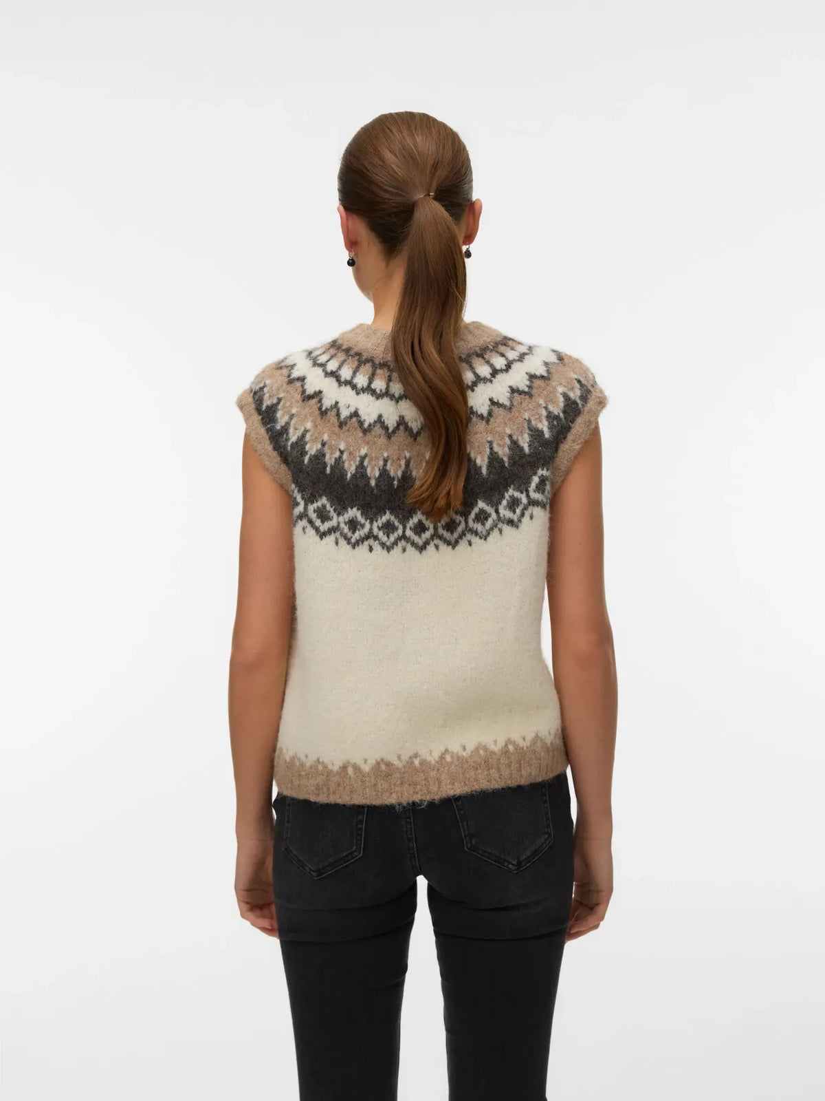 VM ASPEN O NECK VEST - BIRCH SILVER