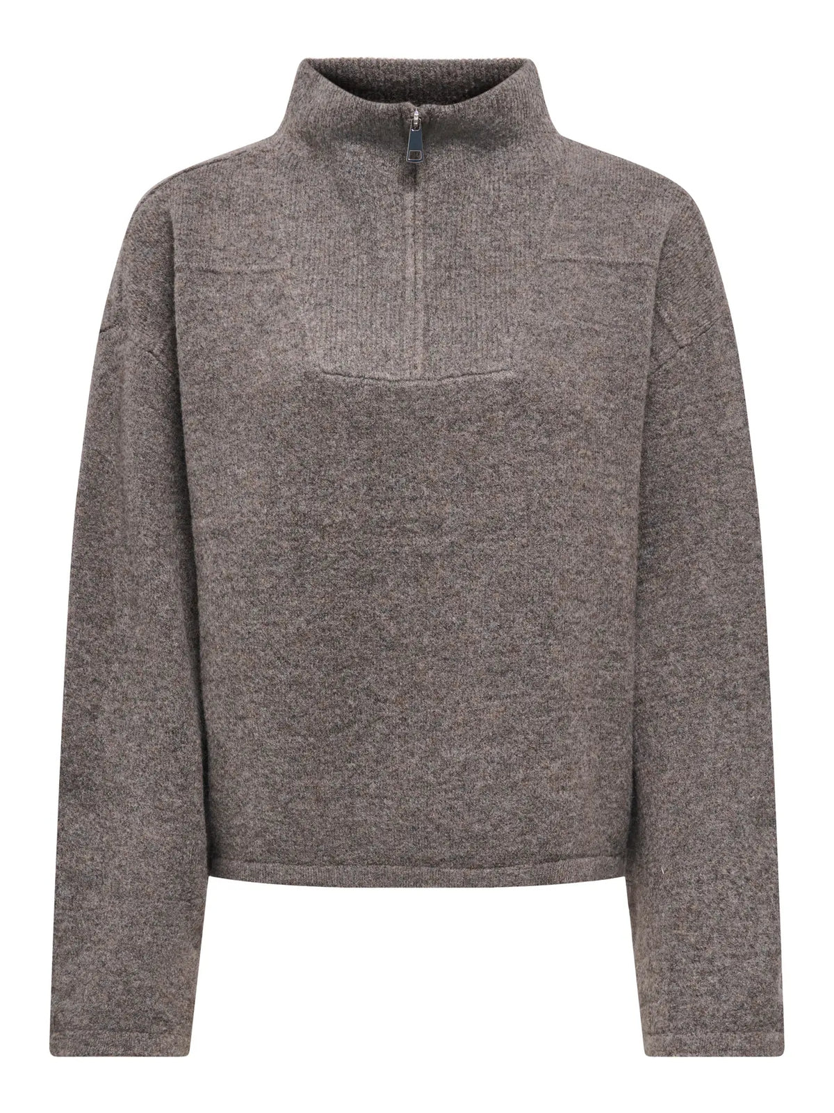 ONLY CLARA LS KNIT HALFZIP PULLOVER - BRACKEN