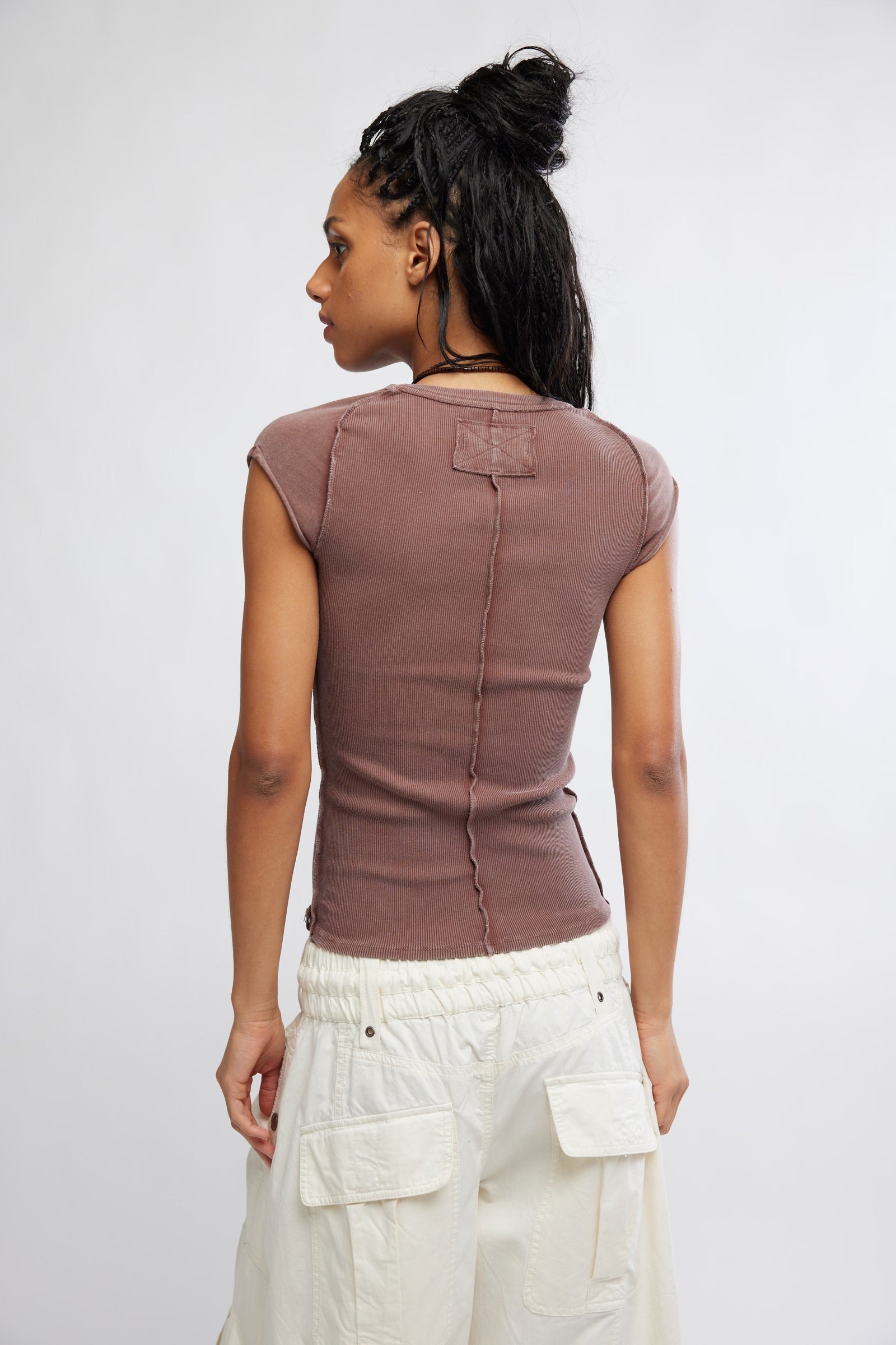 FREE PEOPLE EVER HAD TEE - BRUNETTE