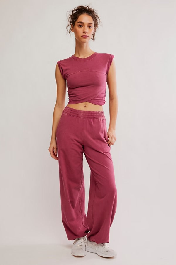 FREE PEOPLE HOT SHOT CROSSOVER SET - BRICK