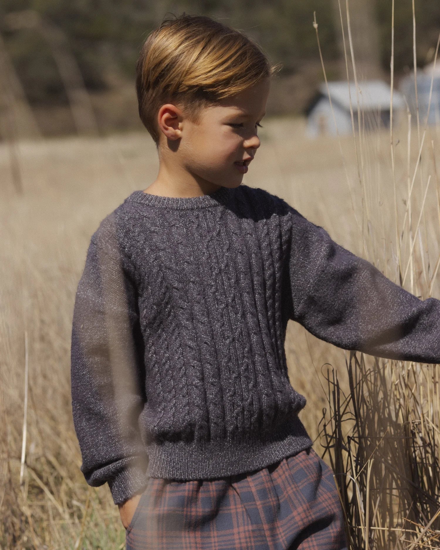 RYLEE + CRU ASPEN SWEATER - MIDNIGHT