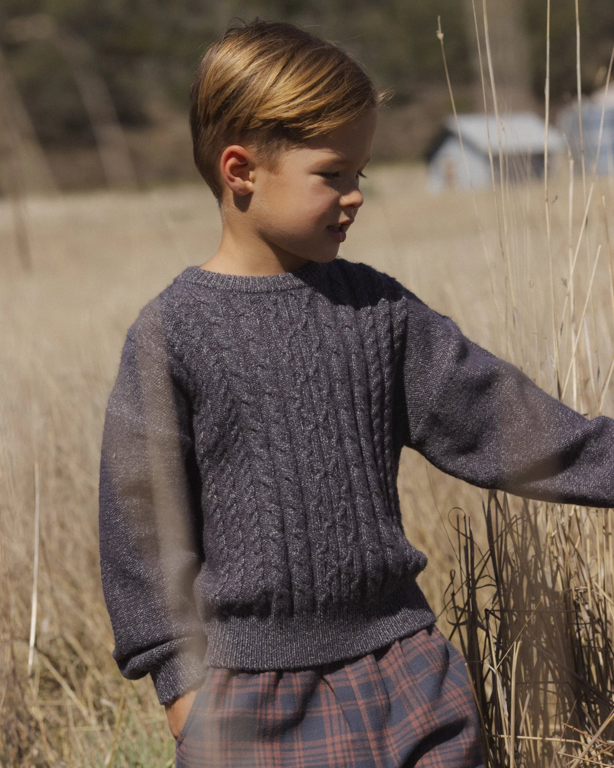 RYLEE + CRU ASPEN SWEATER - MIDNIGHT
