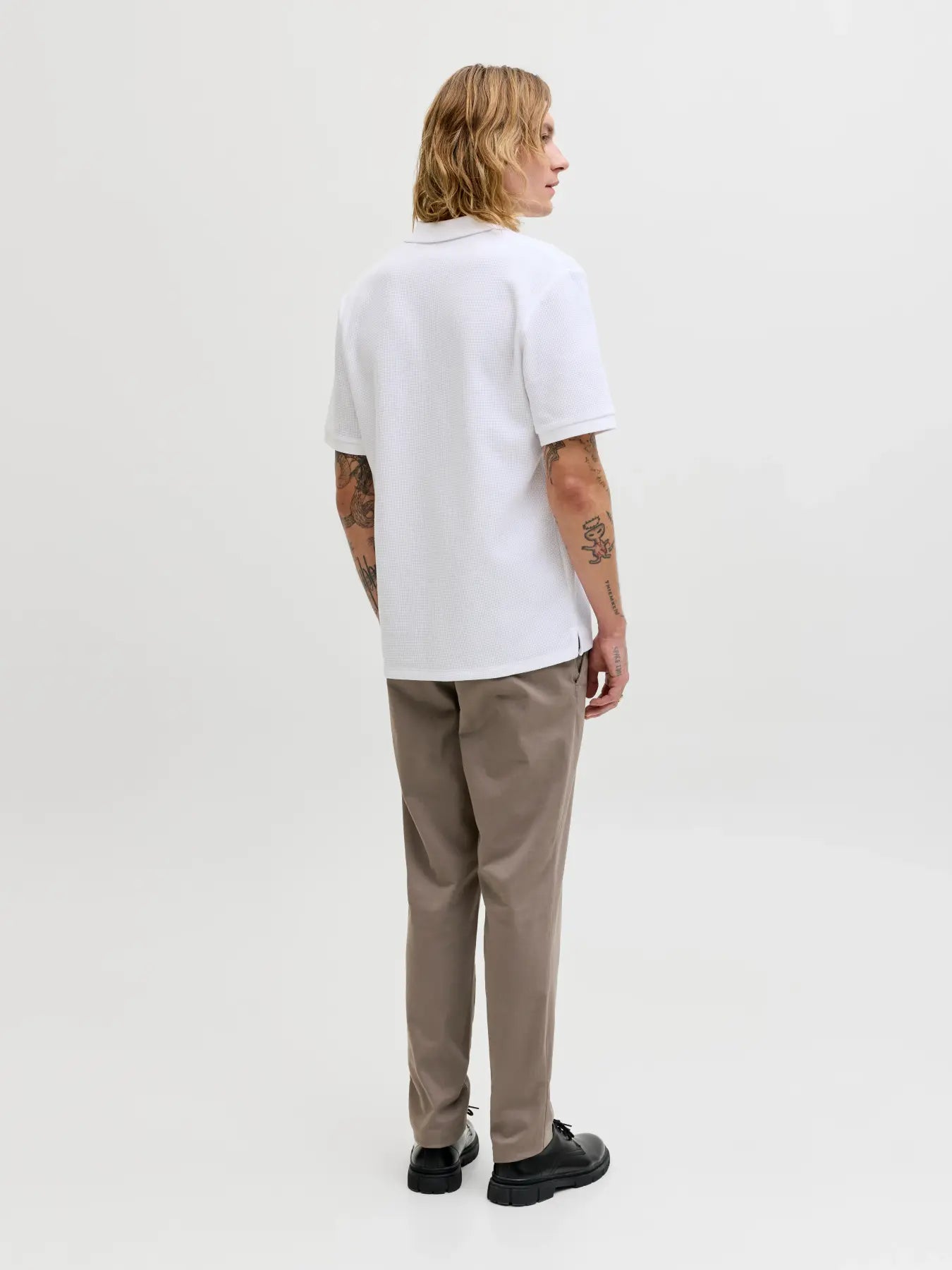 JJ MARCO BOWIE CHINO TROUSERS - FALCON