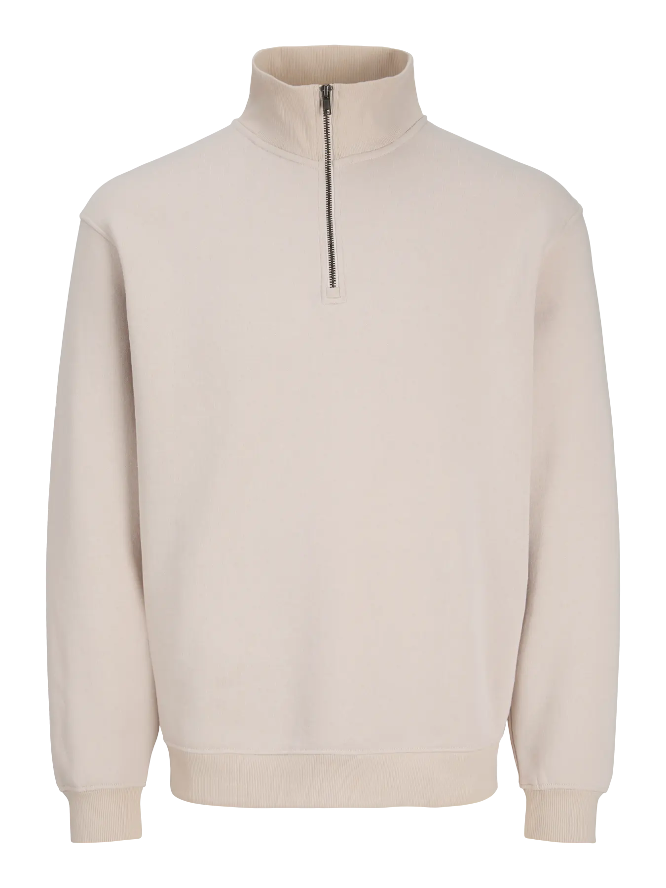 JJ BRADELEY SWEAT HALF ZIP PULLOVER - MOONBEAM