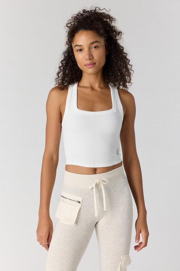 FREE PEOPLE FREE THROW NEW HEIGHTS CAMI - WHITE