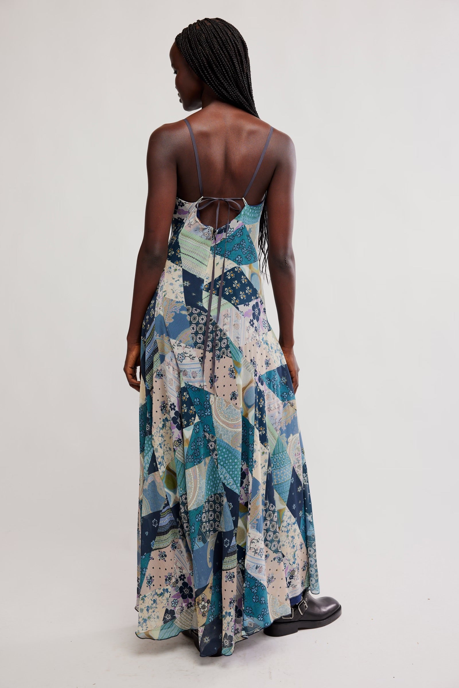 FREE PEOPLE TIS THE SEASON MAXI DRESS - STORM COMBO