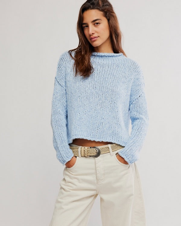 FREE PEOPLE OPAL SWEATER - CASHMERE BLUE