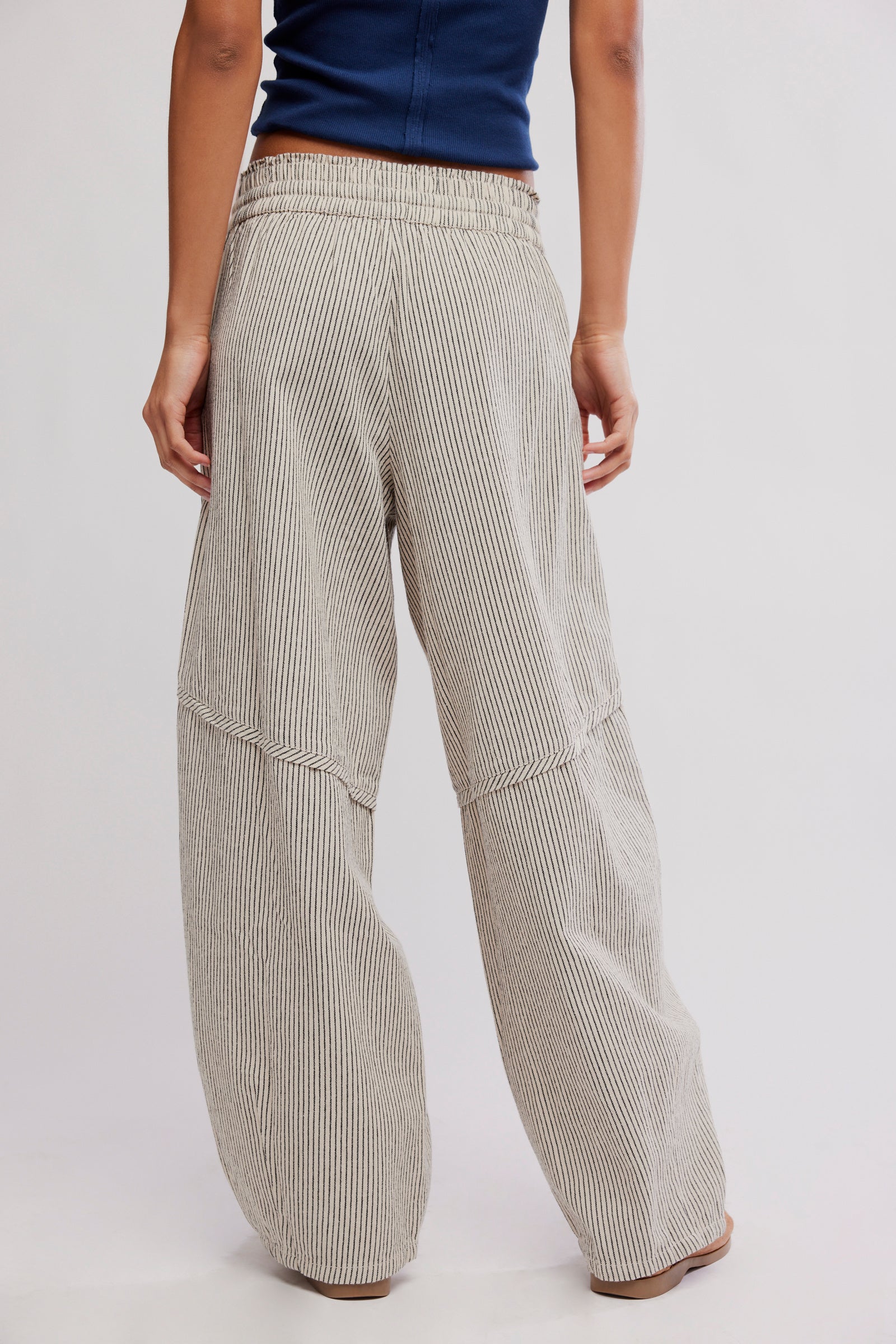 FREE PEOPLE SOMETHING GOOD PANT - IVORY COMBO