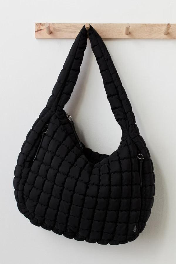 FREE PEOPLE CARR QUILTED BAG - BLACK