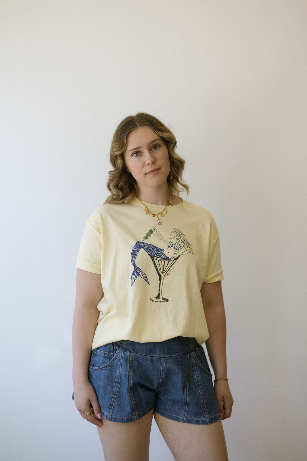 FREE PEOPLE BEST COAST TEE - MERMAID COMBO