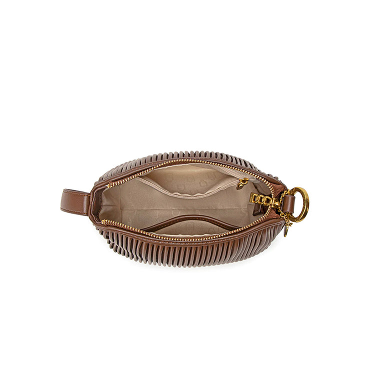 PIXIE MOOD ELLA CROSSBODY - ESPRESSO PLEATED