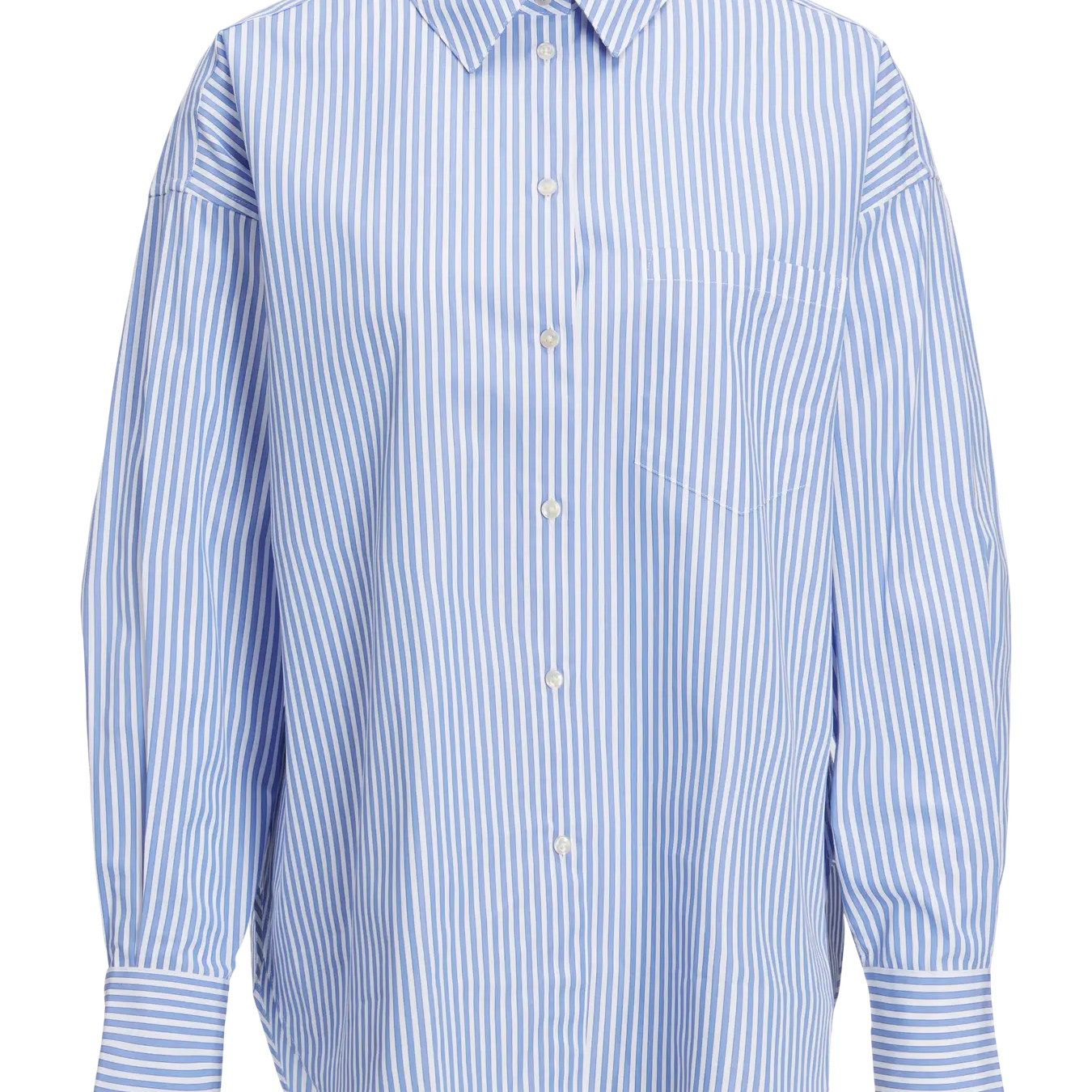 JJXX JAMIE LS RELAXED POPLIN SHIRT - NAVY BLAZER STRIPES