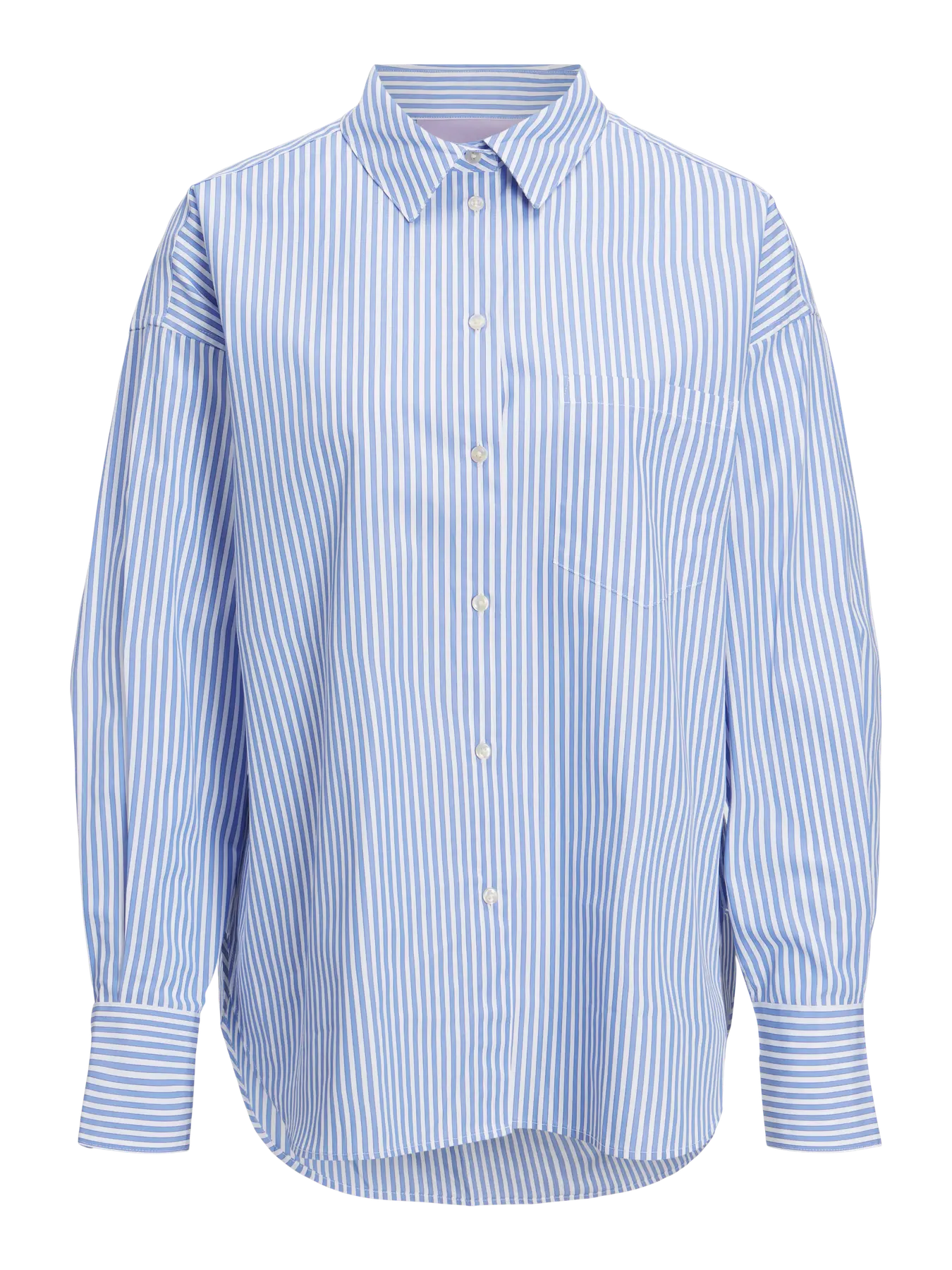 JJXX JAMIE LS RELAXED POPLIN SHIRT - NAVY BLAZER STRIPES