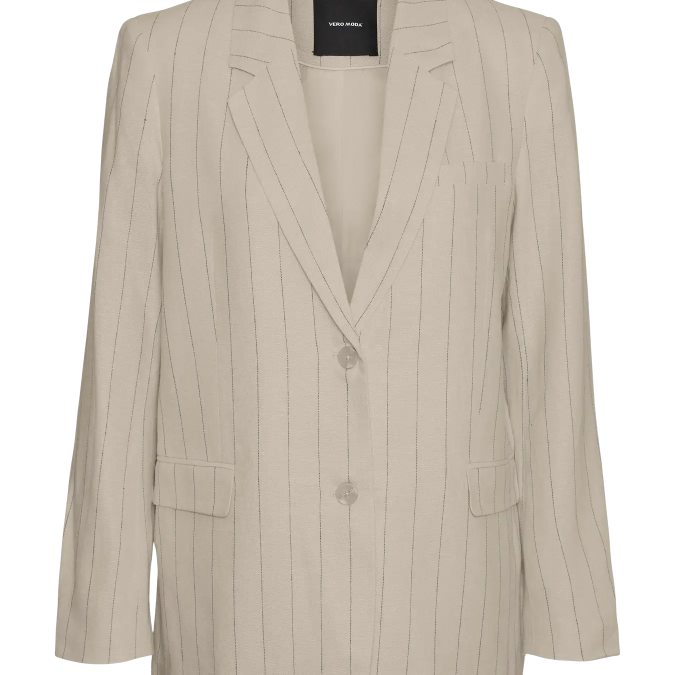 VM MINDY LOOSE BLAZER - OATMEAL STRIPES