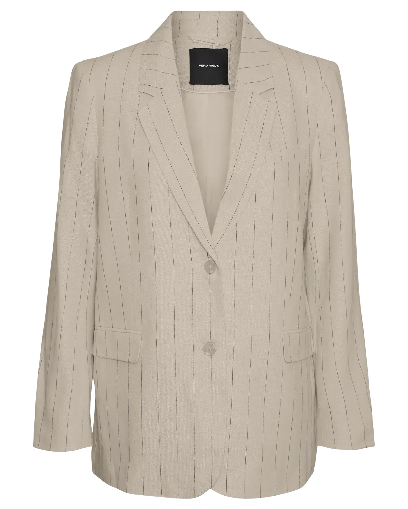 VM MINDY LOOSE BLAZER - OATMEAL STRIPES