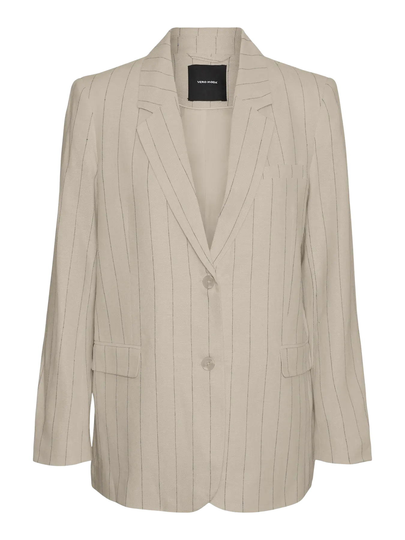 VM MINDY LOOSE BLAZER - OATMEAL STRIPES