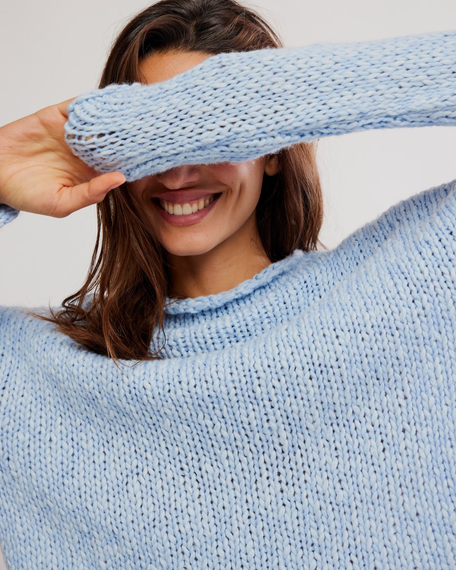 FREE PEOPLE OPAL SWEATER - CASHMERE BLUE