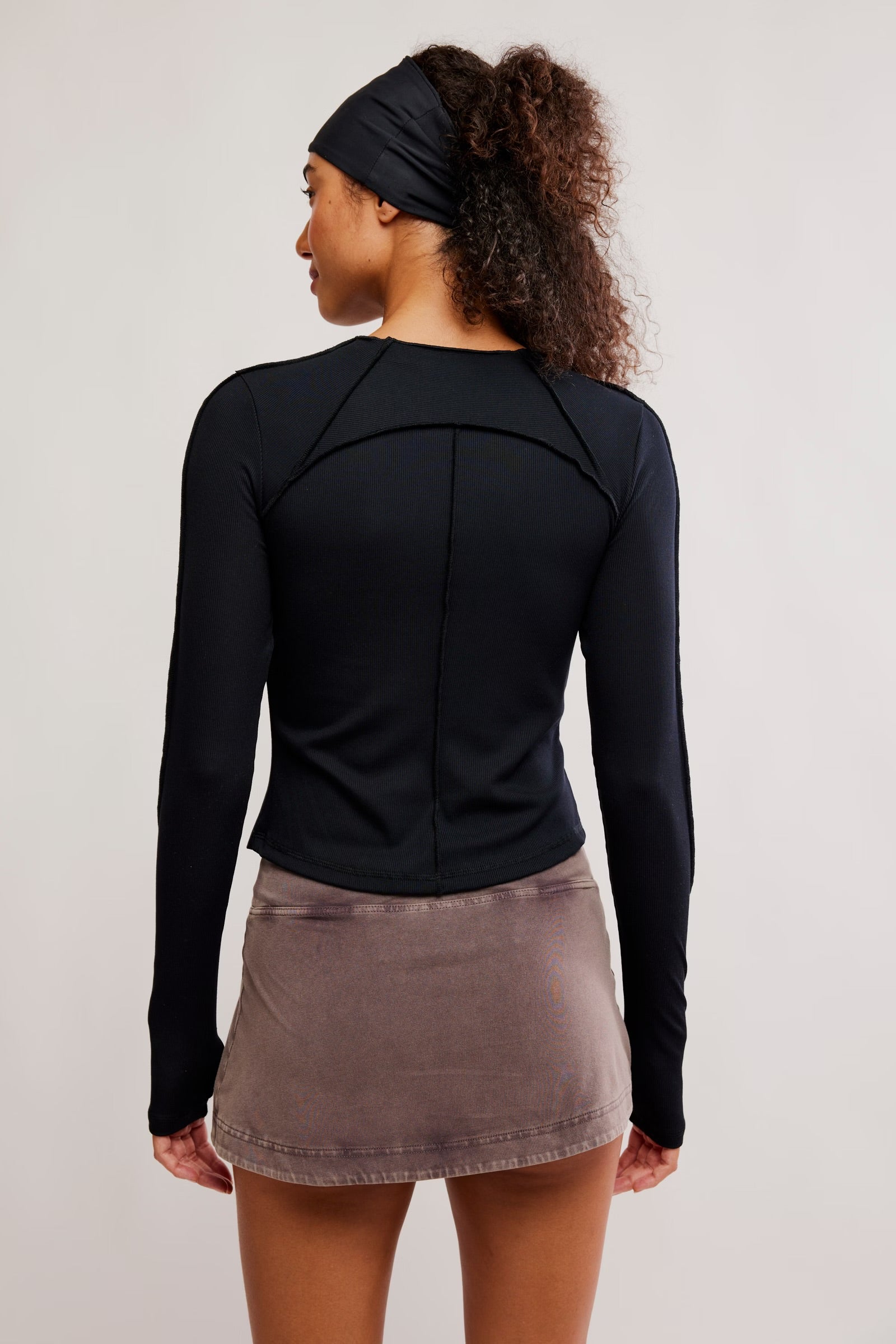 FREE PEOPLE LOVE CLUB LS - BLACK