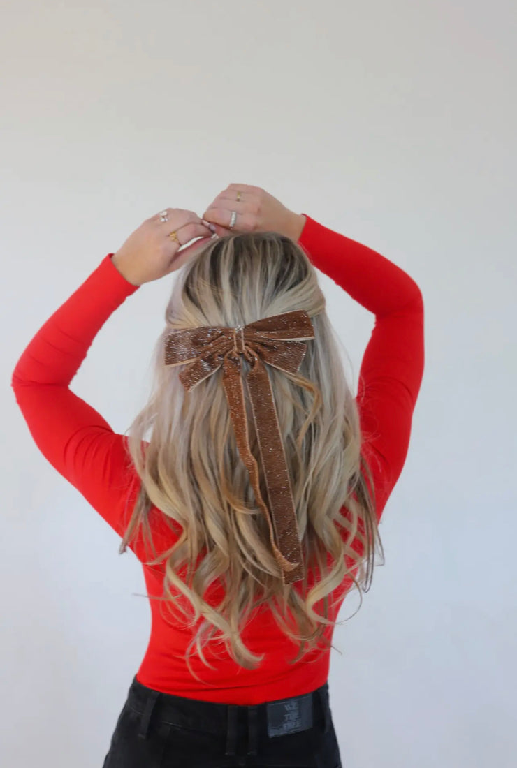 THE HOLIDAY BOW - CAMEL BROWN