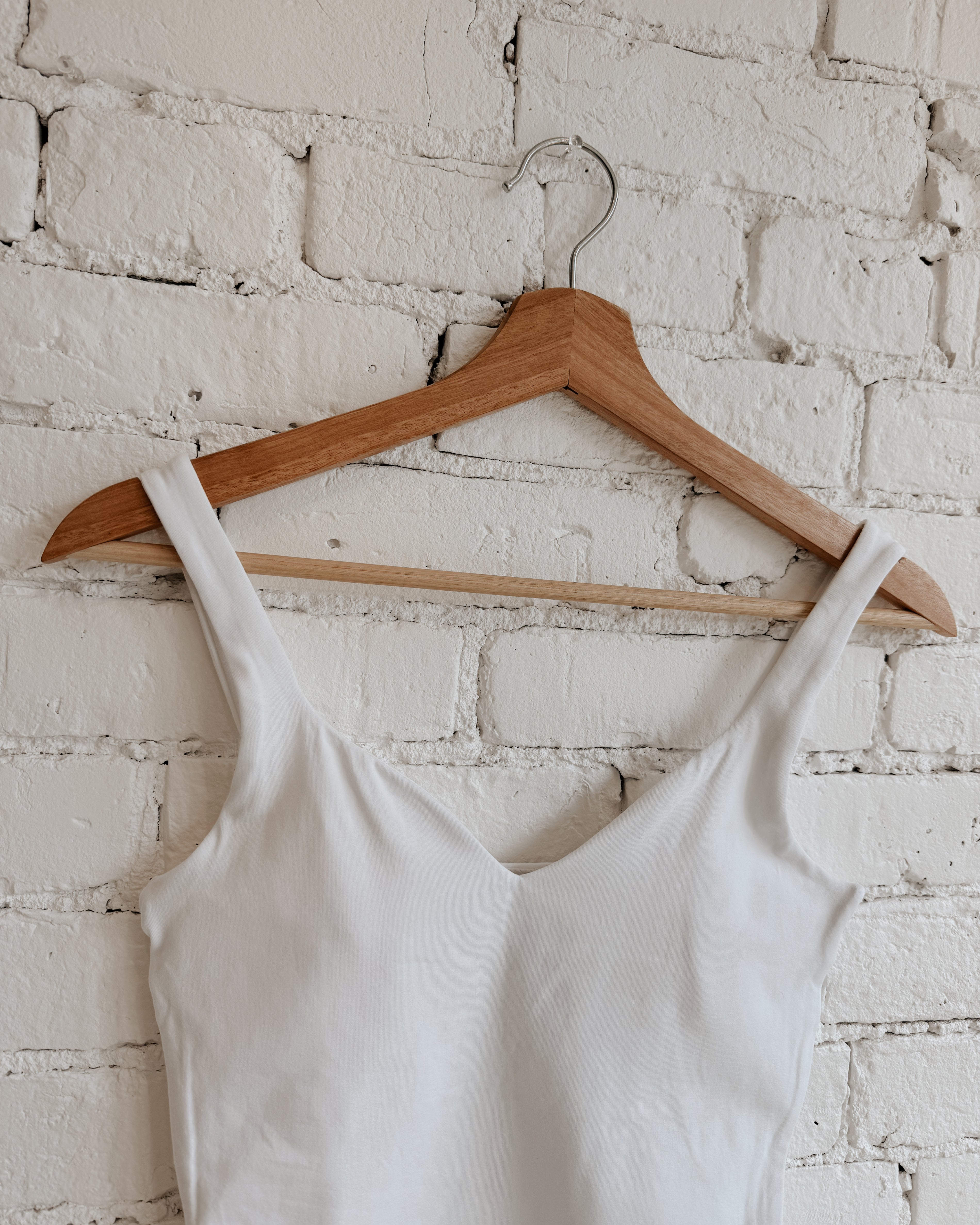 COTTON CORE IMANE SWEETHEART TANK - WHITE