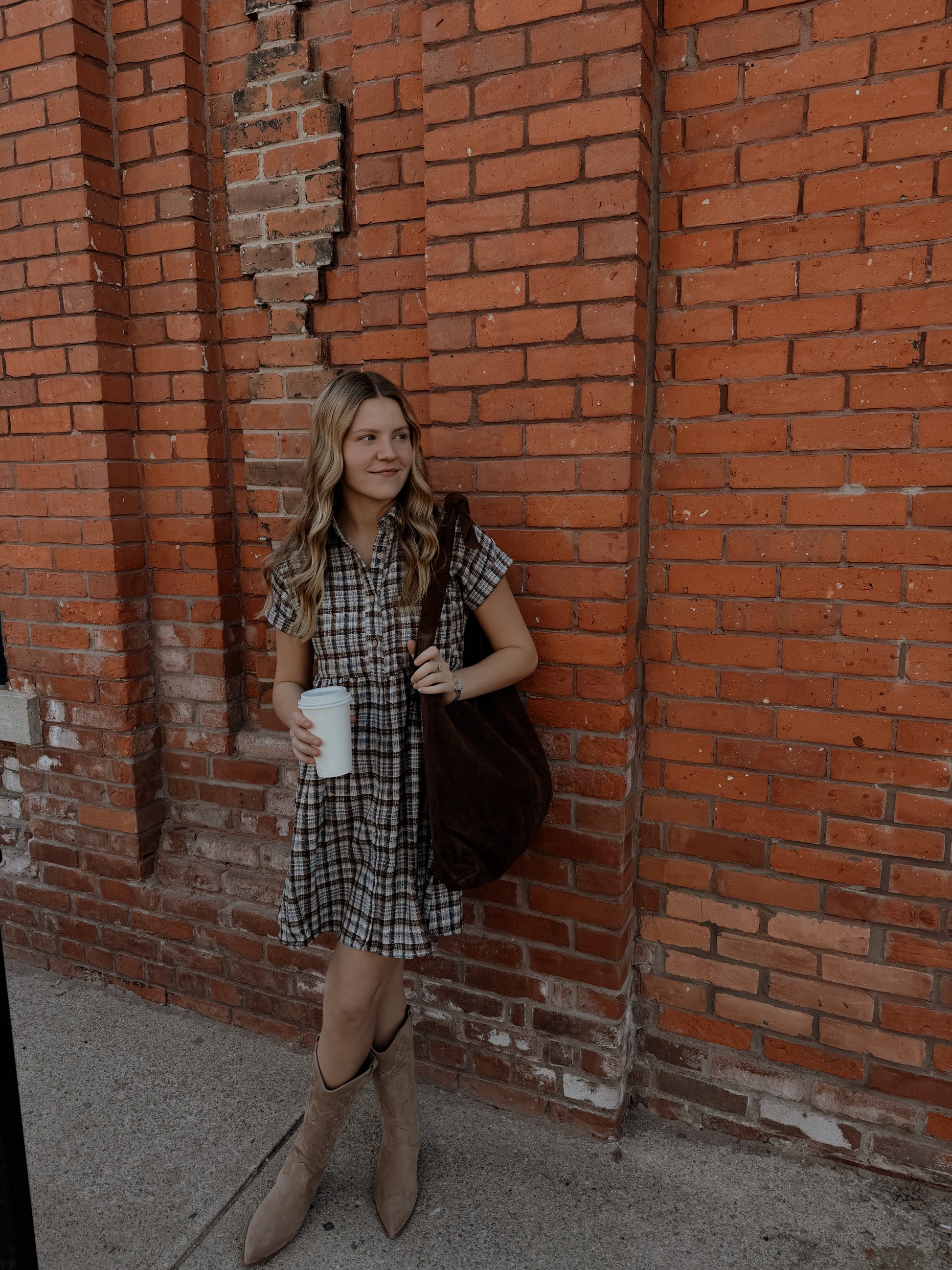 THE BLANCHE DRESS - HARVEST PLAID