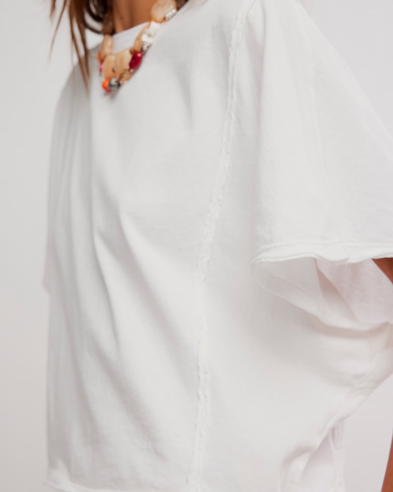FREE PEOPLE NEXT LEVEL TEE - CLEAN IVORY