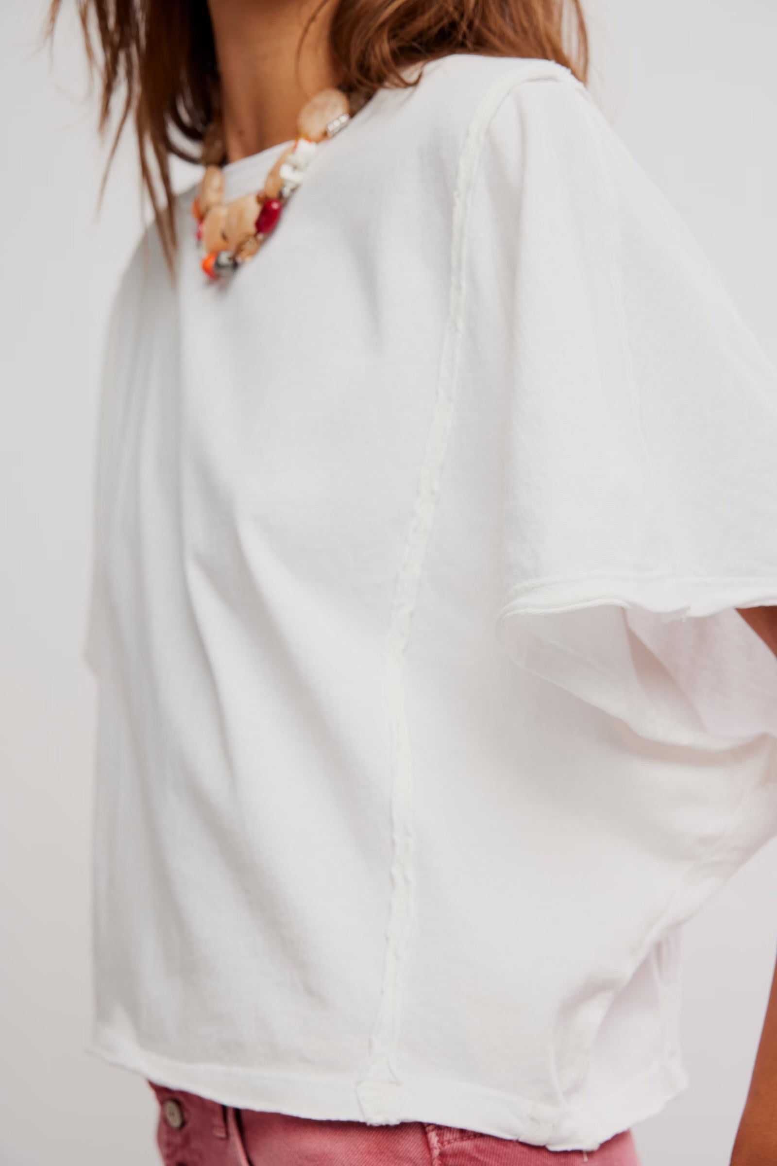 FREE PEOPLE NEXT LEVEL TEE - CLEAN IVORY